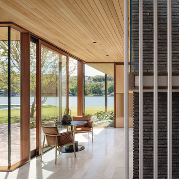 Water's Edge Hall with Lake Austin Glass Wall