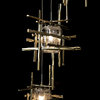 Hubbardton Forge 131126-LONG-86-II Tura 5-Light Long Pendant in Modern Brass