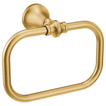 Moen YB0586 Colinet 7-1/2" Wall Mounted Towel Ring - Brushed Gold