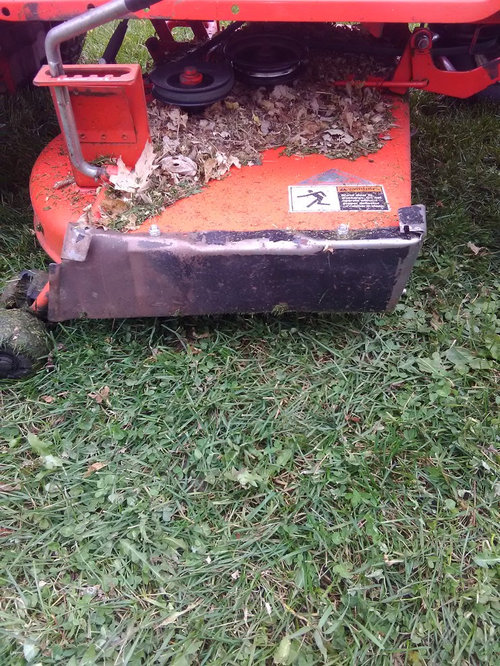 Homemade mulch plate.