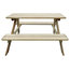 vidaXL Kid's Picnic Table, 89x89.6x50.8 cm