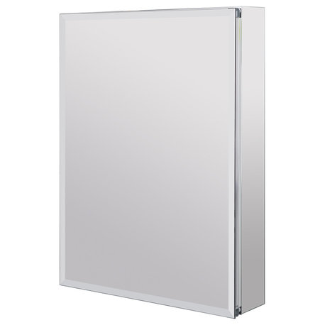 Frameless 30inch x 26inch Rustproof Medicine Cabinet, Recess Or Surface Mount, S