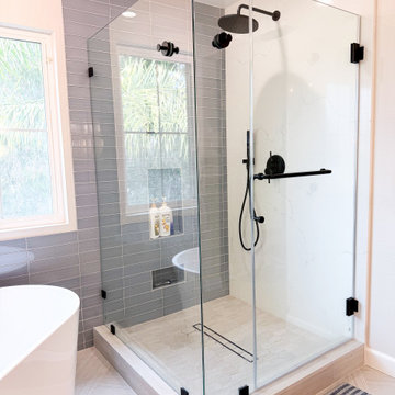 Timeless Bathroom Transformation: Texture, Balance & Custom Details