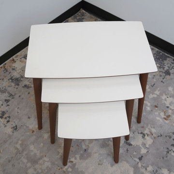 Modern Cream Nesting Table Ruya