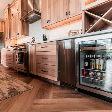 Modern Hickory Kitchen