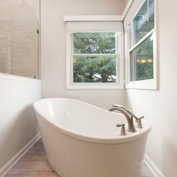 Warm Toned Bathroom Remodel