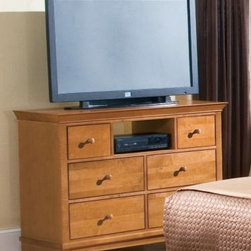 American Drew 181-585M Entertainment Center - Maple Sterling Pointe - Entertainment Centers And Tv Stands