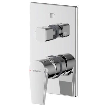 Bravat Stylish Chrome Stainless Steel Water Shower Faucet
