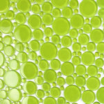 districtII - 12"x12" Apple Green Bubble Glass Mosaic Tile - Price is per sheet