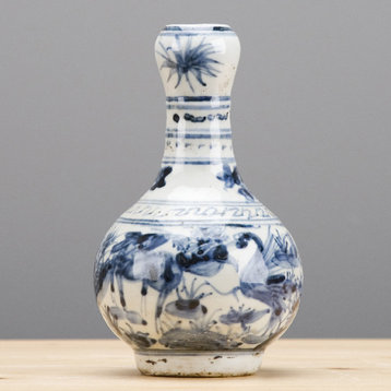 Blue And White Vase