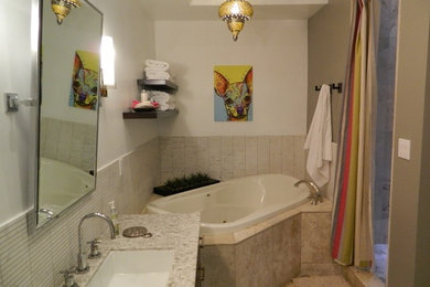 Bathroom - mediterranean bathroom idea in Phoenix