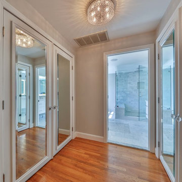Modern Carrara Marble Bathroom Remodel, Andover, MA