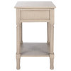 Safavieh Tate 1 Drawer Accent Table, Greige