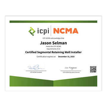 ICPI & NCMA Certified Installer