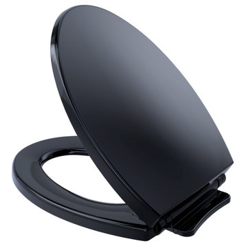 Toto SoftClose, Slow Close Elongated Toilet Seat and Lid, Ebony