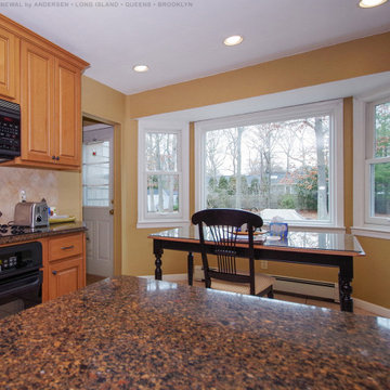 Fantastic Eat-In Kitchen with New White Windows - Renewal by Andersen Long Islan