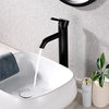 Luxier BSH03-T Single Hole Vessel Bathroom Faucet with Drain, Oil Rubbed Bronze
