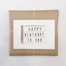 Light Box Greeting Card - Accessories and Decor