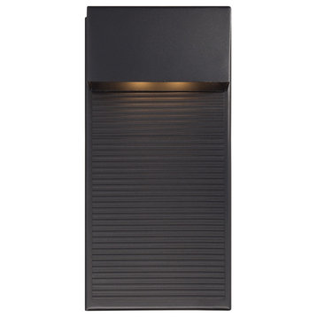 Modern Forms Hiline LED Wall Light, Black, 12"