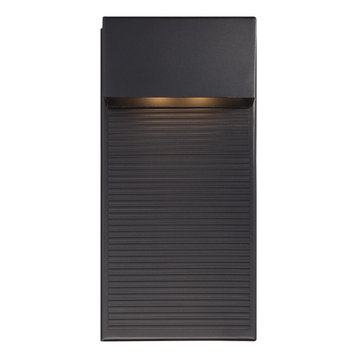Modern Forms Hiline LED Wall Light, Black, 12"