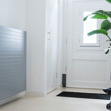 Rénovation radiateur hall de maison : après !