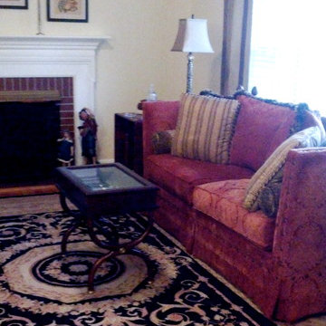 Before & Afters of Foyer and Formal Living Room