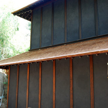 Traditional style timbers with lime plaster panels