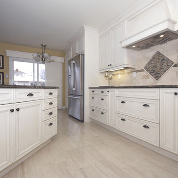 Transitional White Kitchen Renovation