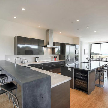 Spacious Santa Cruz Modern Home With Solar Panels