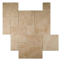 4 sz. Pattern Set Travertine - Cappuccino Light - Flooring