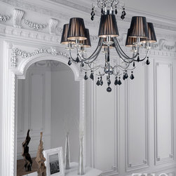 Zuo Humphreys Ceiling Lamp Black & Chrome - SKU: 50221 - Pendant Lighting