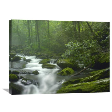 "Roaring Fork River In Great Smoky Mountains National Park, Tennessee" Artwork