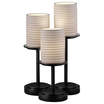 Justice Designs Limoges Dakota 3-LT Table Lamp - Matte Black