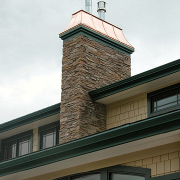Hande made copper chimney cap