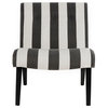 Dale Chair With Buttons Black/ White