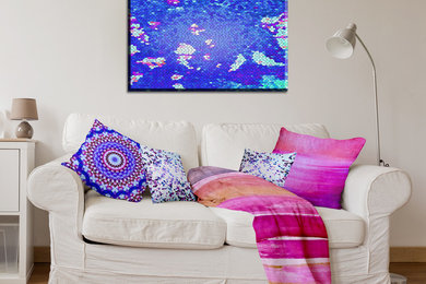 Inspiration for an eclectic living room remodel in Denver