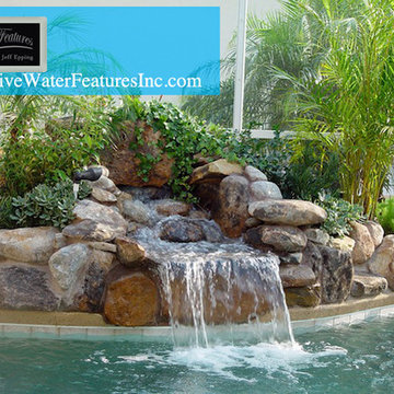 Small pool waterfall