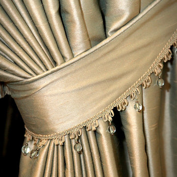 Drapery and Tie Back Mary Strong, Interior Designer at Star Furniture in West Ho