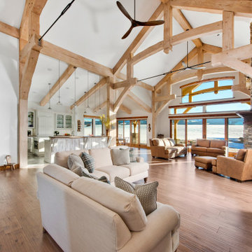 Eastern Idaho Timber Frame: Driggs Residence
