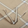 Windowpane Washed Cotton Duvet Cover Set, Camel, Queen, 92"x90"