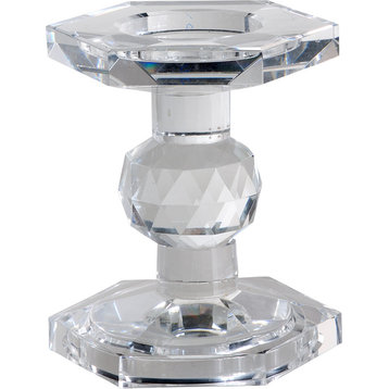 4.5 Lead Crystal Candle Holder