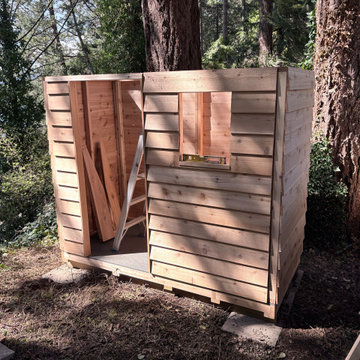 8x4 Spacesaver Cedar Shed Installation in North Vancouver