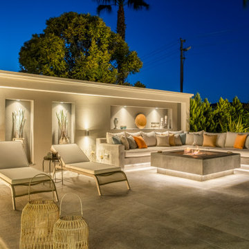 Olcay Mix & Pool Garden Grey Porcelain Tiles - Cesme,Izmir Villa