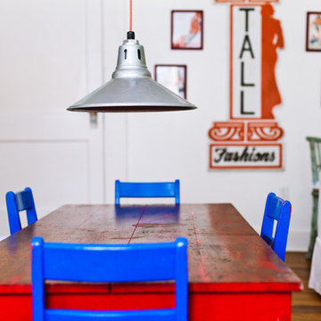 Astro Vented Pendant in Colorful Dining Room