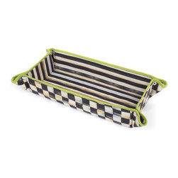 Courtly Check Baguette Basket | MacKenzie-Childs - Serving Utensils