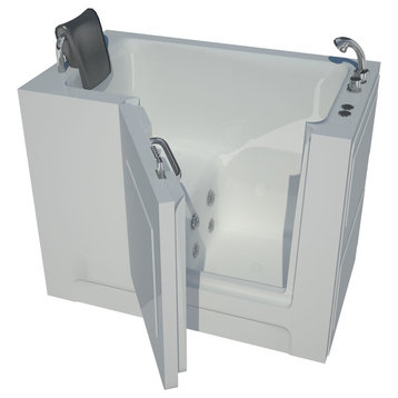 27 x 47 White Whirlpool Jetted Walk-In Bathtub, Right Drain Configuration