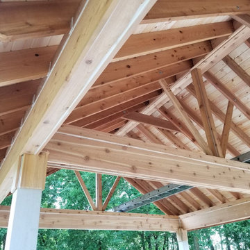 17x26' Covered Porch and exposed aggregate patio