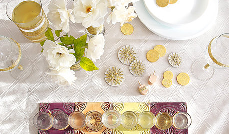 DIY: Shiny Gold Accents to Make Your Hanukkah Table Glow