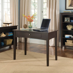 Beach Office with Shaker Cottage Style Desk and Bookshelves in Espresso Finish - Products