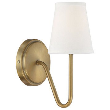 Trade Winds Madison 11" Wall Sconce in Natural Brass